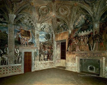  Mantegna Art Painting - View of the West and North Walls Renaissance painter Andrea Mantegna